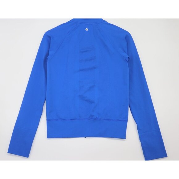 Lululemon Womens Blue Athletic Zip-Up Jacket With Pockets Size S Yoga Gym - Picture 8 of 10